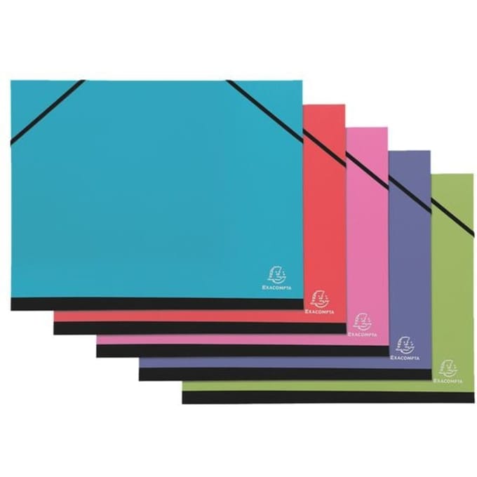 Exacompta 5x IDERAMA tekenmap met elastiek - 28x38cm voor B4 formaat - Geassorteerd - 25529E