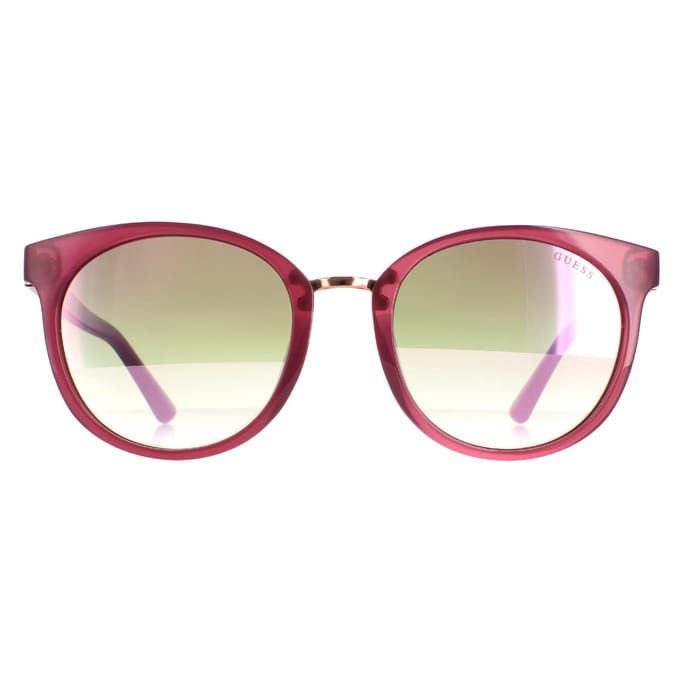 Guess zonnebril GU7601 74U Pink Bordeaux Mirror