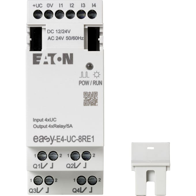 Eaton 197217 EASY-E4-UC-8RE1 PLC-aansturingsmodule 12 V, 24 V