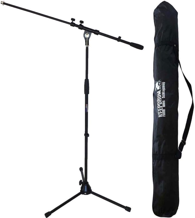 Microfoonstatief met Galg en Metalen Basis, verstelbaar 100-176cm + Draagtas