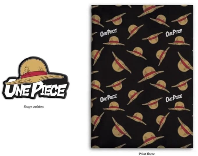 One Piece fleece plaid + kussen 100 x 140 cm - polyester