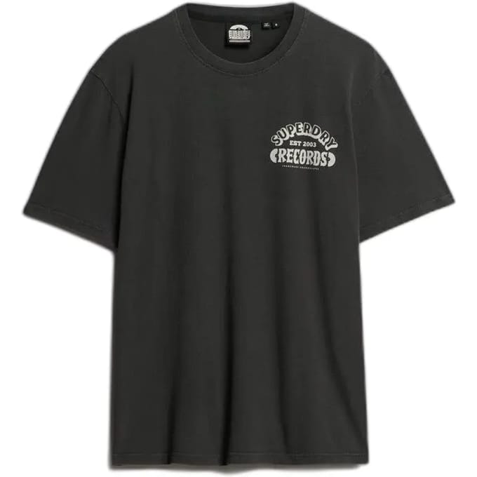 Superdry - Oversized Record Label T-shirt - Heren - T-shirts