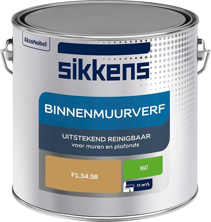 Sikkens - Binnenmuurverf Mat - F1.34.58 - Mengverf - 2,5 L