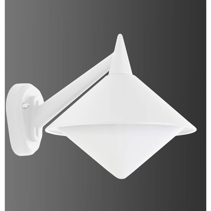 LCD Witte buitenwandlamp Liara - zeewaterbestendig