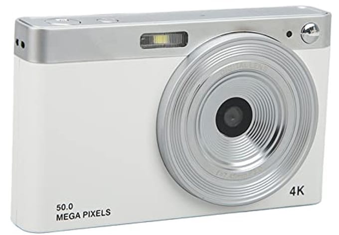 Store_9 - Digitale Camera - Kinderen - 4K Vlogging-camera - Wit - Beginnerscamera - Ideaal voor studenten - Ingebouwd LED-vullicht