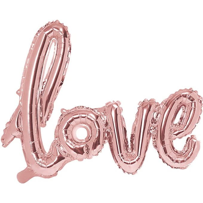 Folie ballon Love - 73x59cm - rose goud