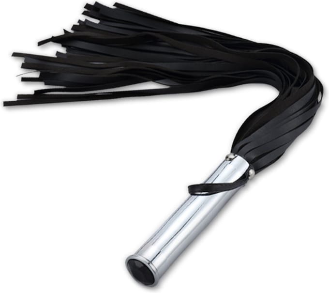 Fixxx - Aluminium Flogger met Verborgen Buttplug - Zwart