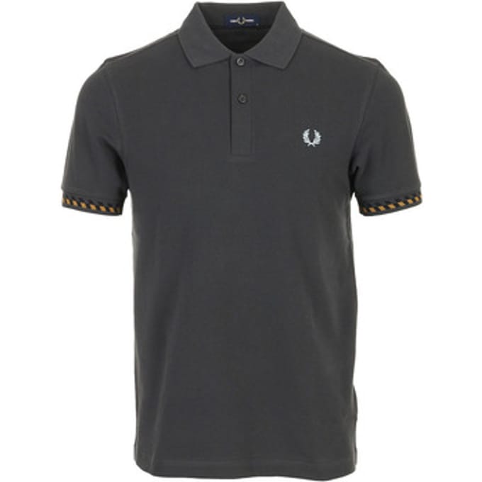 T-shirt Korte Mouw Fred Perry Jacquard Cuff Shirt