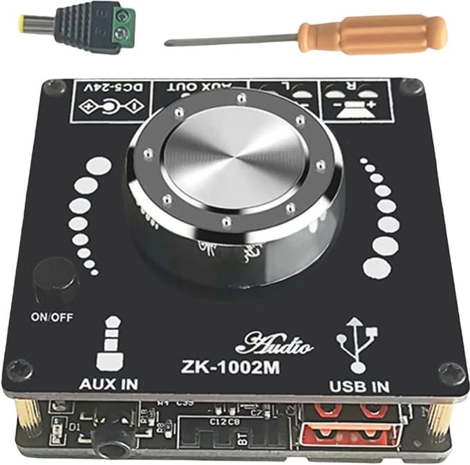 100W Bluetooth 5.0 Stereo Versterker Module - Draadloze Audio Versterker voor Home Theater