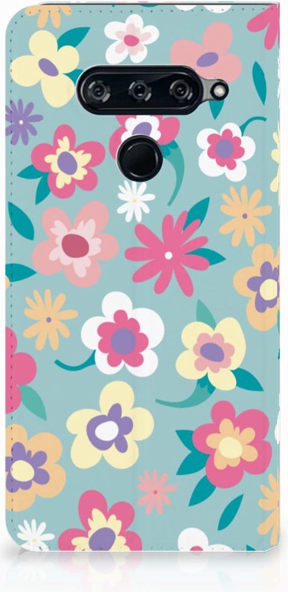 LG V40 Thinq Smart Cover Flower Power