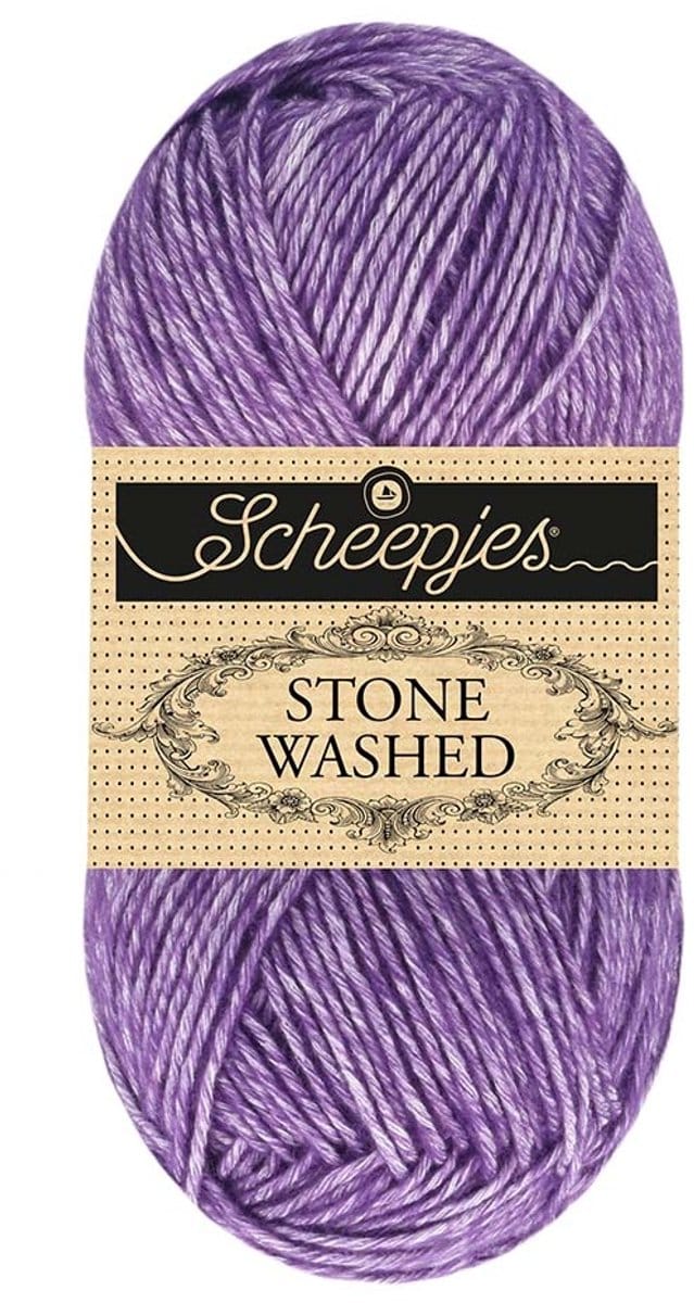Scheepjes Stone Washed - 840 Rich Charoite - Haakgaren / Breigaren