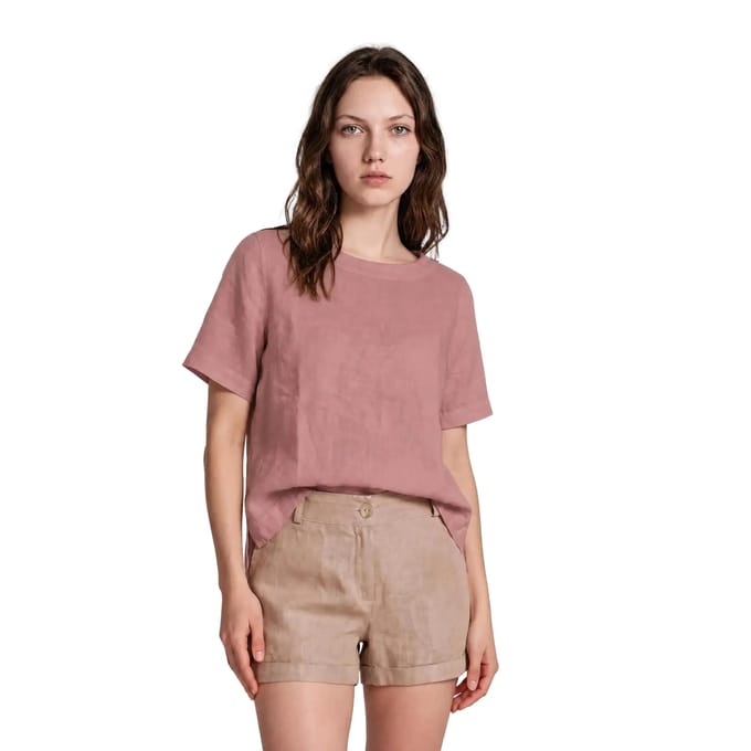 Vrouwenblouse Haris Cotton Essentials Split Hem