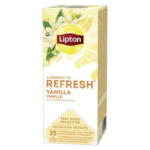 Thee lipton refresh vanille 25x1.5gr