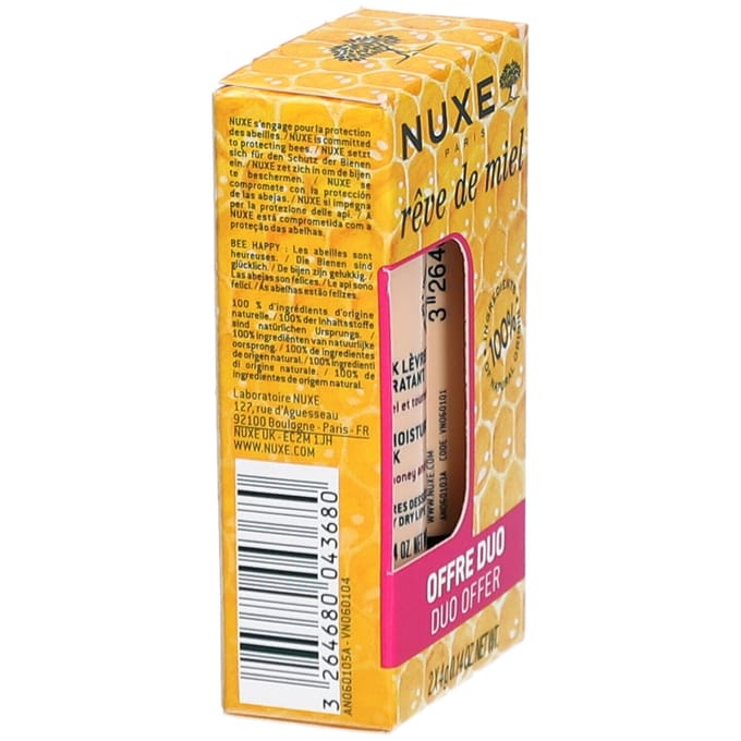 Nuxe Rêve de Miel Lip Moisturising Stick DUO 2x4 Lippenbescherming