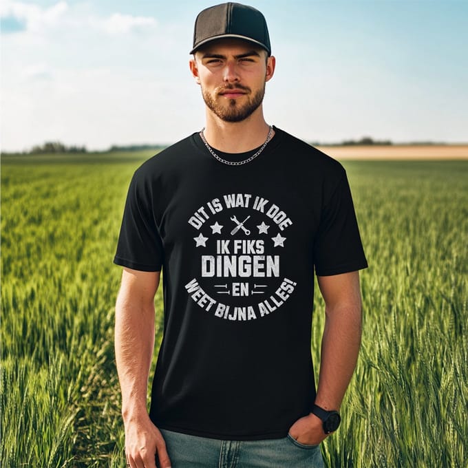 AGRIFANS® Ik Fiks Dingen - Heren T-shirt - L