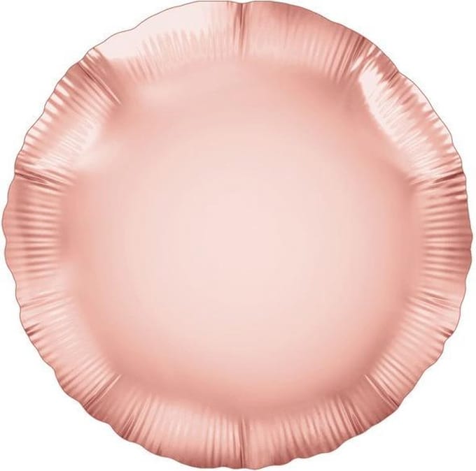 Folieballon Rond Rose goud 45,7 cm