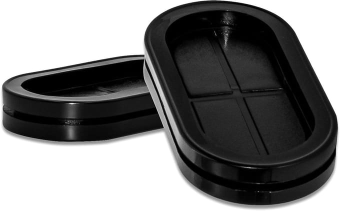Rubberen Ring - Boorgatring Oogring - Draadbescherming Afdichting - Synthetisch Rubber - 35x75mm - Zwart
