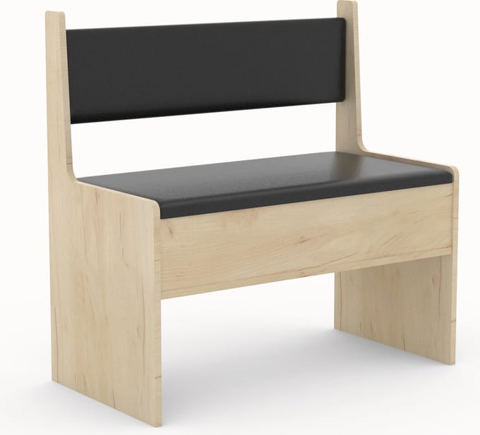 Houten hoekbank Bank met commode Esal breedte 80 cm