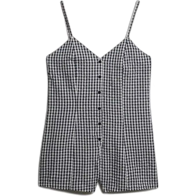 Vichy geruite jumpsuit voor dames Superdry