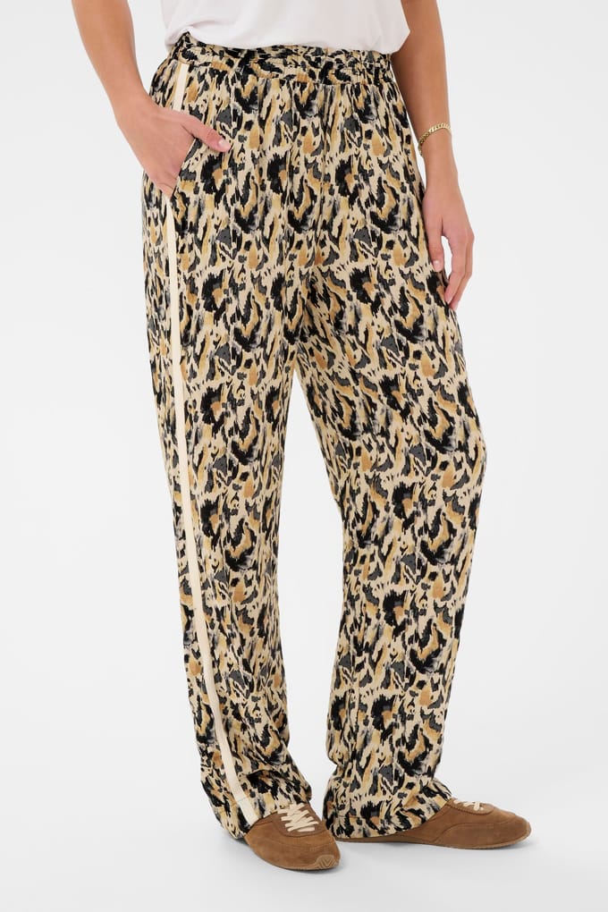 Saint Tropez OsinaSZ Pants Dames Broek - Tannin Blurry Animal