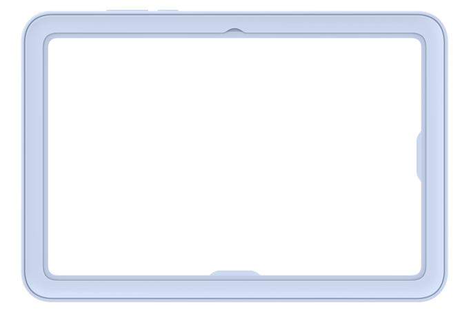 Samsung Galaxy Tab S11 Tablethoes - Frame Cover - Blauw