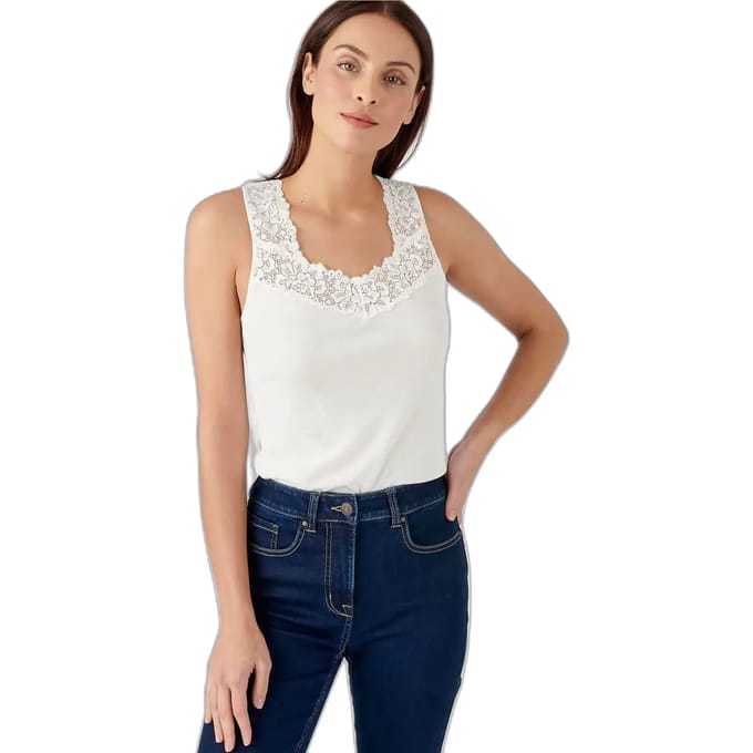 Damart - Zijdezachte tanktop Thermolactyl - Dames - Wit - M