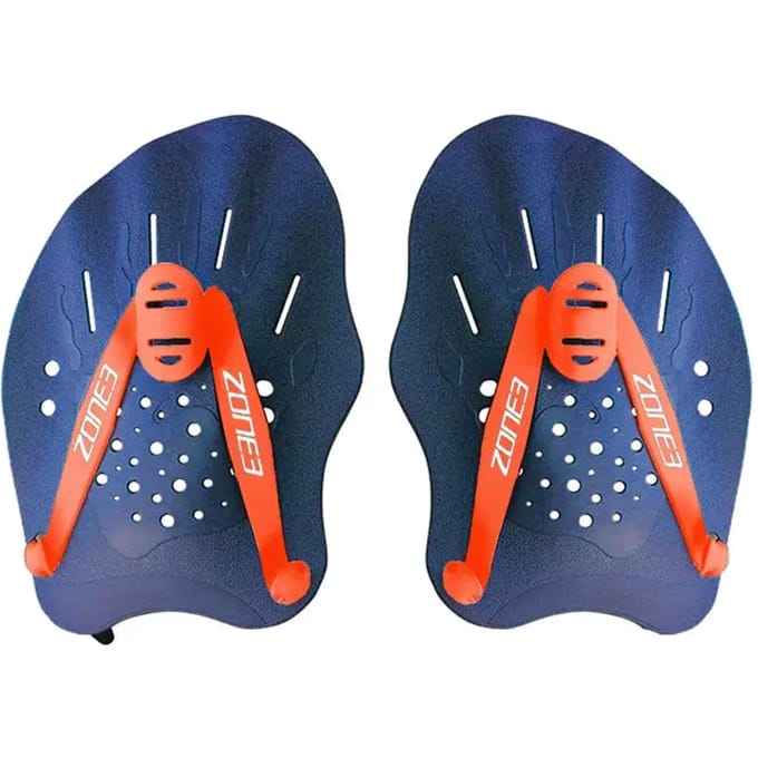 2025 Zone3 Ergo Zwemtraining Handpeddels - Blue / Oranje