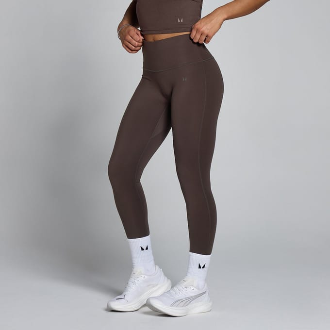 MP Dames Tempo Hoge Taille Legging - Cacao - S