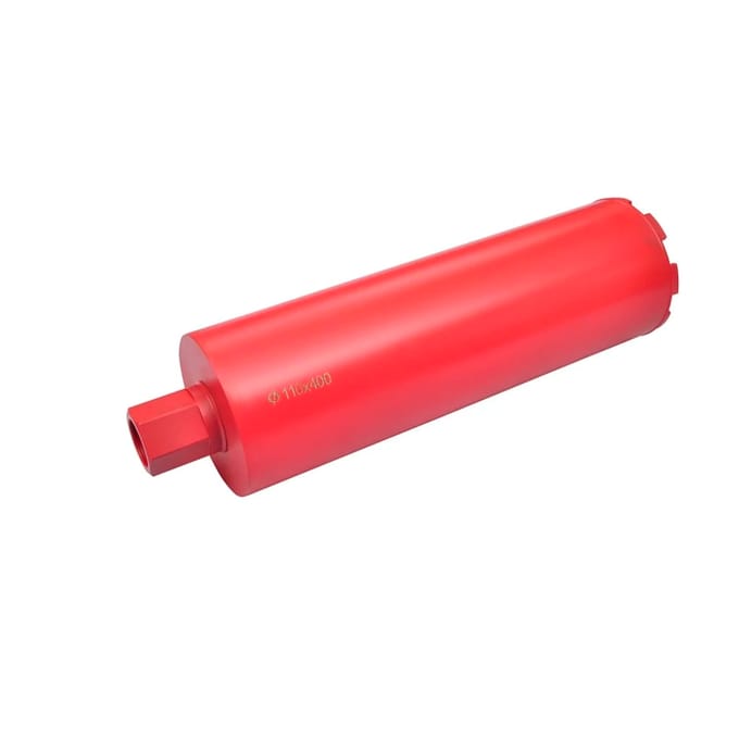 Foret Carottier Diamanté pour Forage Sec et Humide 110 x 400 mm