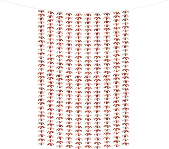 PartyDeco - Bloemen Backdrop Rosé Goud (1m x 2m)
