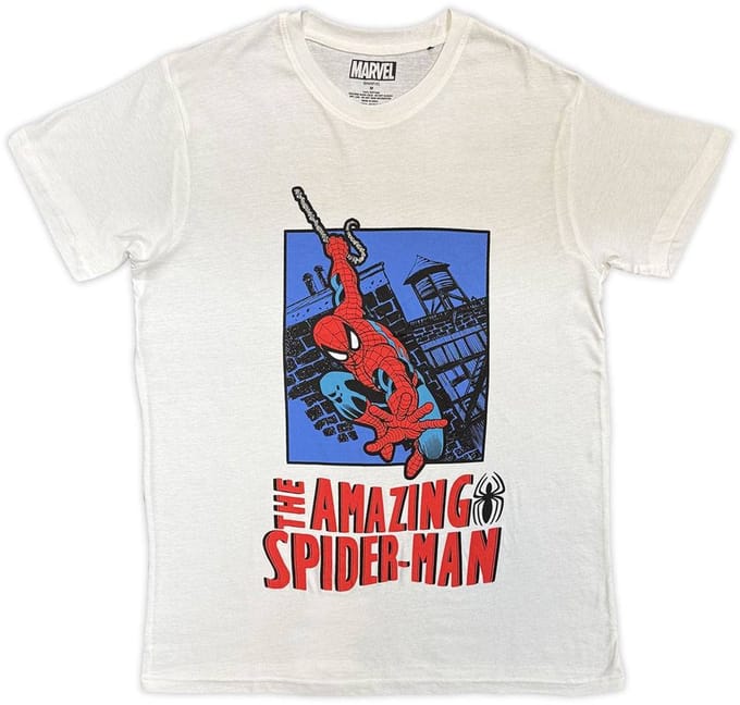 Marvel SpiderMan - Lunge Heren Tshirt - S - Wit