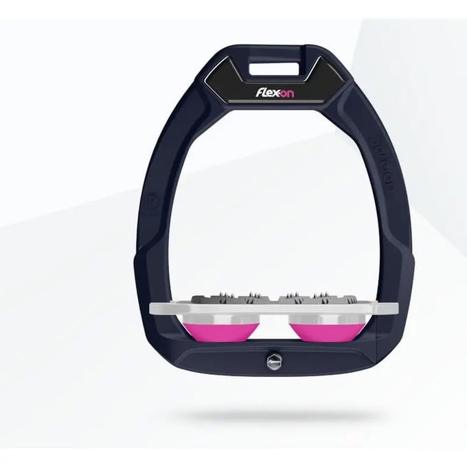 Veiligheidsstijgbeugels Plat Ultra Grip Aluminium/Grijs/Roze Flex-On Safe-On
