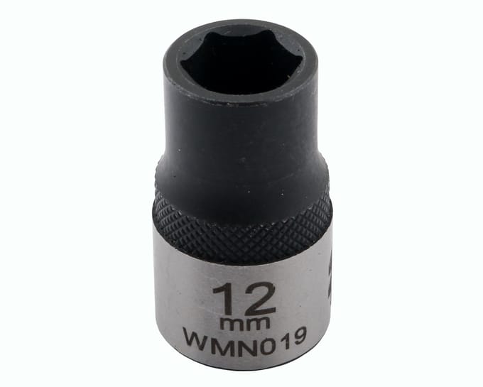 Dopsleutel 1/2" 12 mm CrV50BV30 DIN 3124