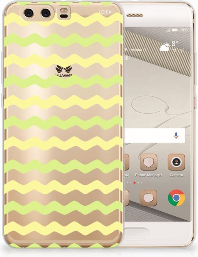 Huawei P10 Plus TPU bumper Waves Yellow