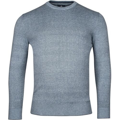 Baileys Trui Crew Neck Allover 2-Tone Licht Blauw / male