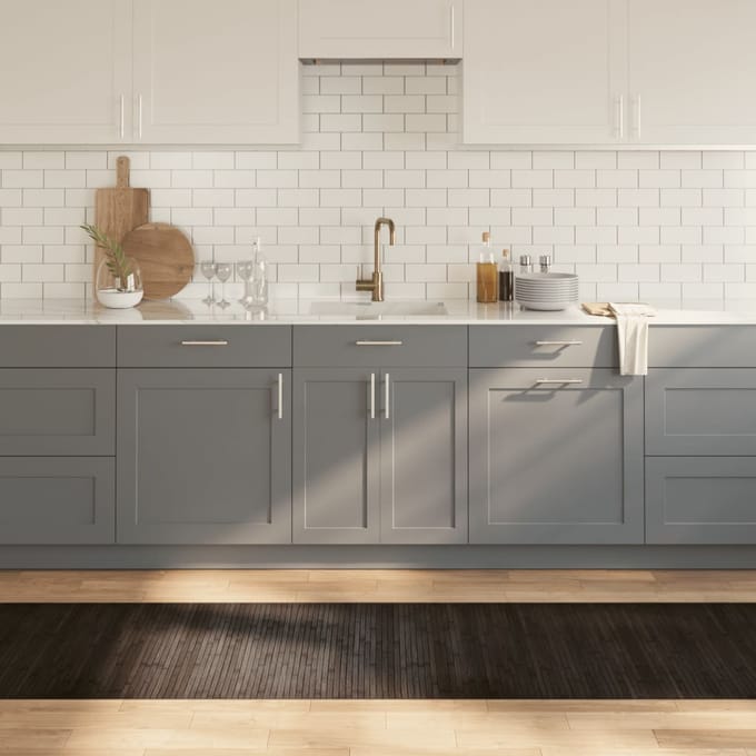 vidaXL - Vloerkleed - rechthoekig - 70x400 - cm - bamboe - donkerbruin