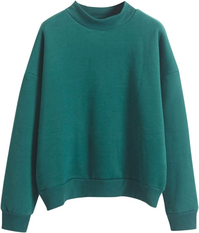 Dames Trui - Pullover Gebreid - Casual Dagelijks - Halve Colkraag - Standaard Pasvorm - Effenn Kleur