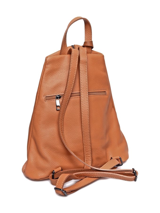 Luisa Vannini Brown Rundleer Tas