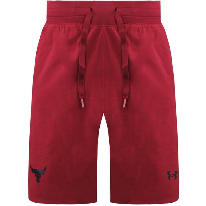 Under Armour x Project Rock Snap Heren Rode Shorts