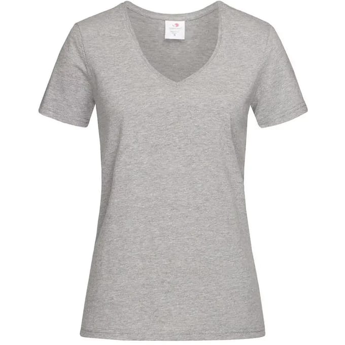 Stedman Classic-T V-Neck Women S279 - Grey Heather - M