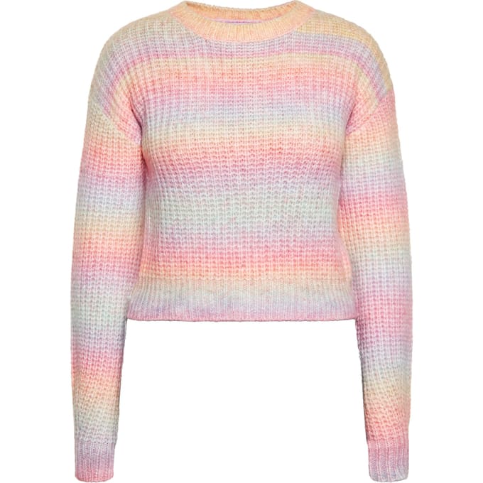 Mymo Gebreide trui Dames Regenboog veelkleurig