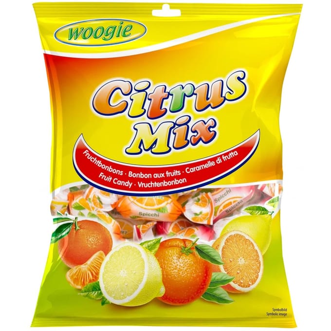 Woogie Citrus Mix Gevulde Snoepjes 170 g