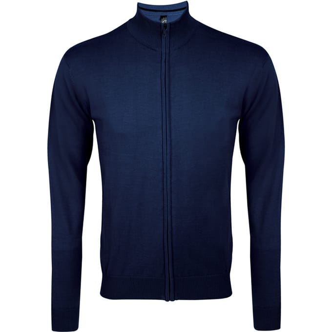 SOLS Heren Gordon Full Zip Cardigan (Marine)