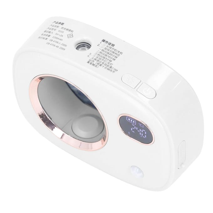 Geurdispenser Smart Digitaal Display Ultrasone Geur Aromatherapie Diffuser voor Toilet wit