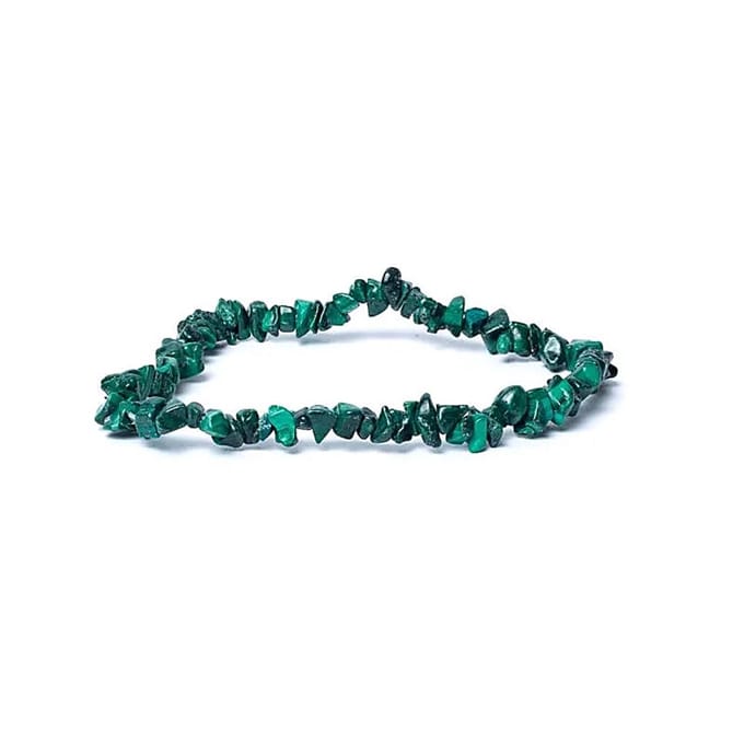Armband Malachiet Chips Elastisch - ±0.4cm