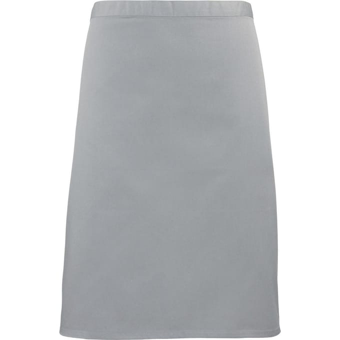 Premier Unisex Volwassenencollectie Halflang Taille Schort (Zilver)