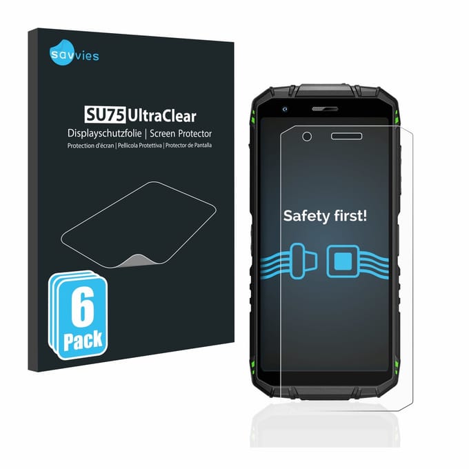 Savvies - Screenprotector voor Doogee S41 Pro - Folie Beschermfolie transparant 6 Stuks