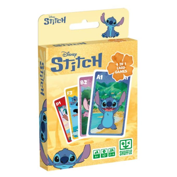 Shuffle Lilo & Stitch - 4-in-1 Kaartspellen (Kwartet, memo, snap, actiespel)