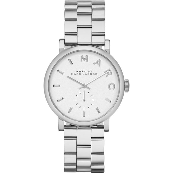 Marc Jacobs MBM3242 Baker zilver dameshorloge