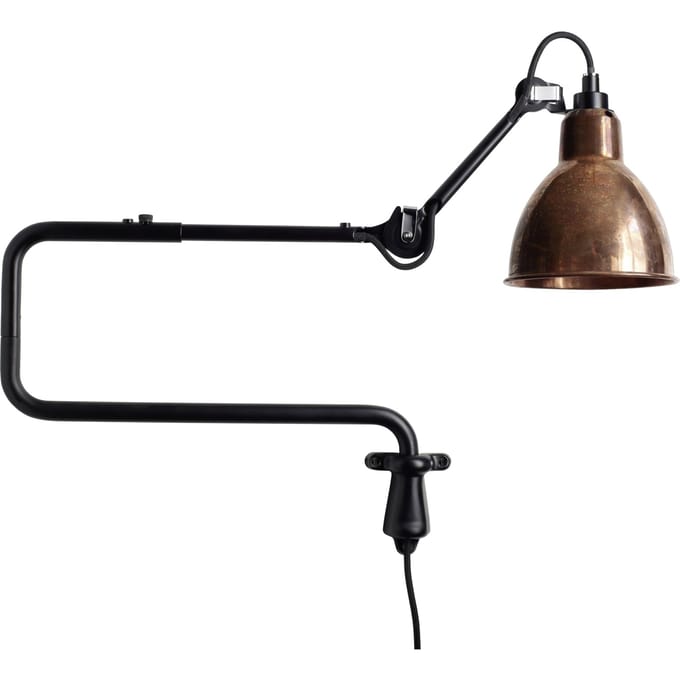 DCWéditions - LAMPE GRAS N°303 wandlamp - niet gepolijst koper - rond - brons